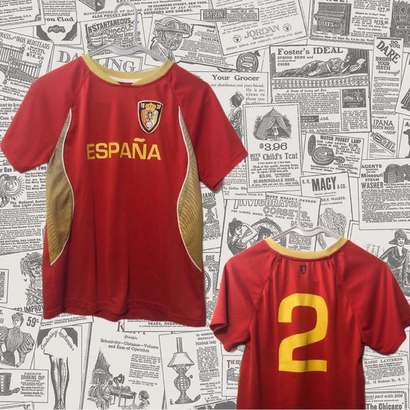 Spain Futbol, Red Jersey,Youth Medium 10/12 - Picture 1 of 6